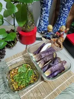 Make Steamed purple eggplant step 6