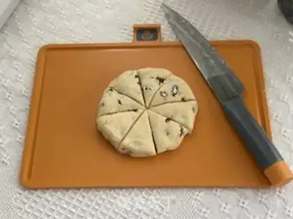 Make A simple, delicious cranberry scone step 7