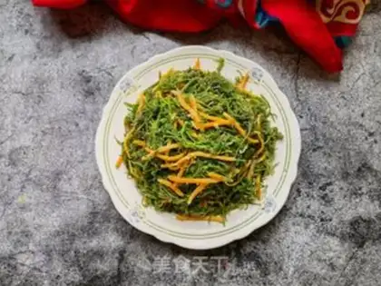 Make Carrot steamed broom seed step 9