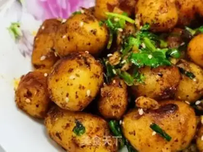 Make Spicy little potatoes step 8