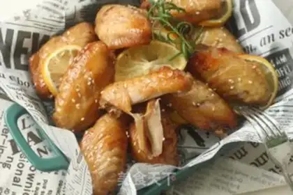 Make Fresh lemon, black pepper chicken wings step 10