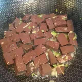 Make Duck blood fan soup step 8