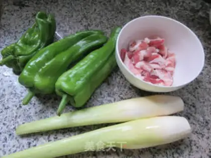 Make Five flowers, frowned peppers step 0
