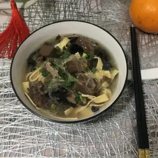 Make Duck blood fan soup step 13