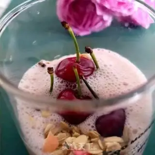 Make A cherry milk shake step 11