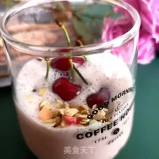 Make A cherry milk shake step 12
