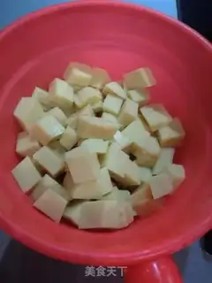 Make Pumping rice tofu step 1