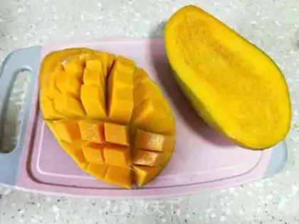 Make Milk mango pudding step 12