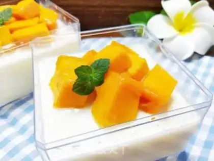 Make Milk mango pudding step 14