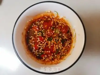 Make Spicy chicken silk step 5
