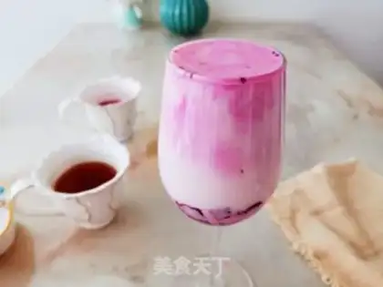 Make Flamingo milk tea step 7
