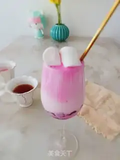 Make Flamingo milk tea step 8