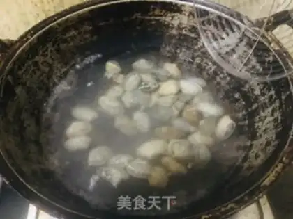 Make The white flower clams step 0