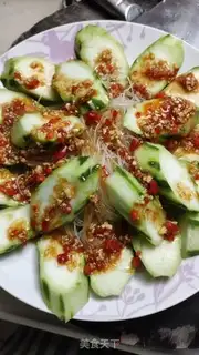 Make Garlic fan silk melon step 3