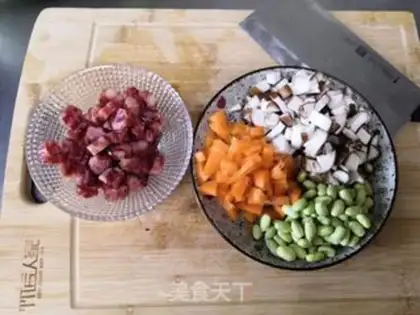 Make Bean rice step 0