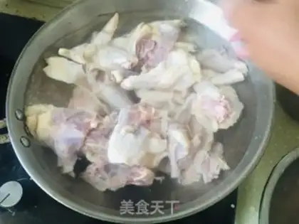 Make Corn carrot and chicken step 1