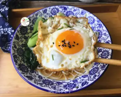 Make A green egg noodles step 12