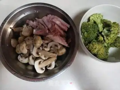 Make ♪ West blue flowers with mushrooms ♪ step 0