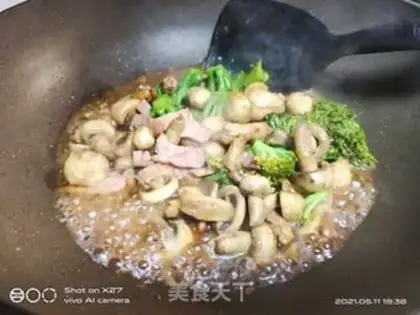 Make ♪ West blue flowers with mushrooms ♪ step 5
