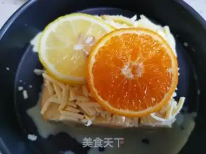 Make Orange milk toast step 7