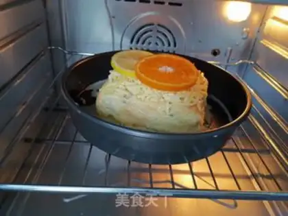 Make Orange milk toast step 8