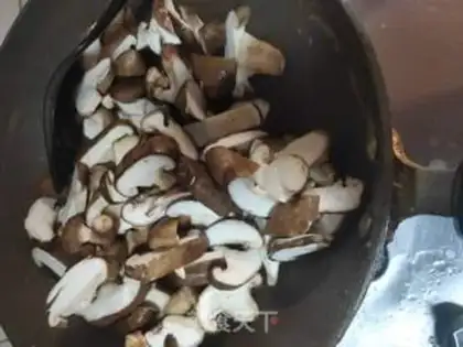 Make Fried bouquet, fried mushrooms step 4