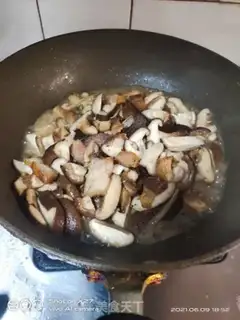 Make Fried bouquet, fried mushrooms step 6