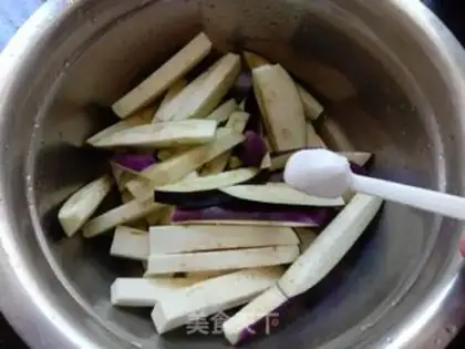 Make Pink eggplant step 1