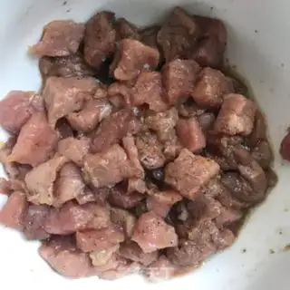Make Double rice-skinned beef porridge step 4