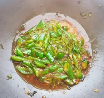 Make Chili fried eggs step 8