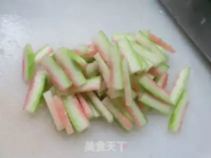 Make Five flowers for watermelon step 2