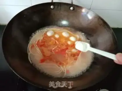 Make Tomato fish noodles step 4
