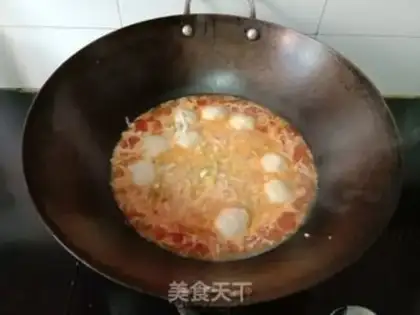 Make Tomato fish noodles step 7