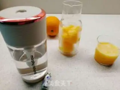 Make The snow top orange juice bubbles step 3