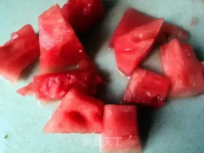 Make Watermelon freeze step 2