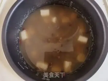 Make Red bean oatmeal porridge step 7