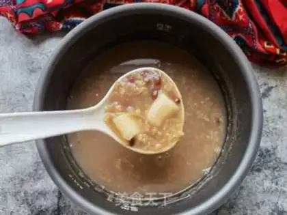 Make Red bean oatmeal porridge step 8