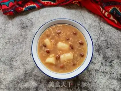Make Red bean oatmeal porridge step 9