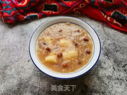 Make Red bean oatmeal porridge step 10
