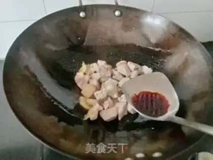 Make A casserole, soy and pork step 5