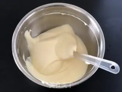 Make No water, no sour cream cake step 5