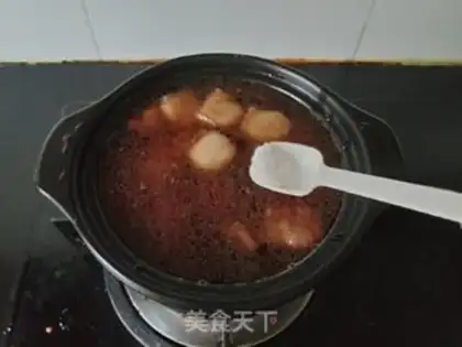 Make A casserole, soy and pork step 11