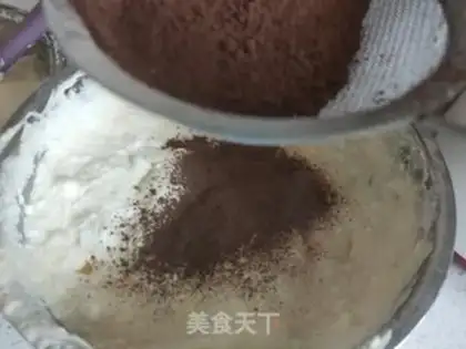 Make Ten inches of zebra cake step 20