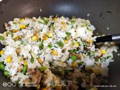 Make Bean-fruit corn pasta step 7