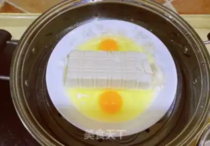 Make Tofu eggs step 1