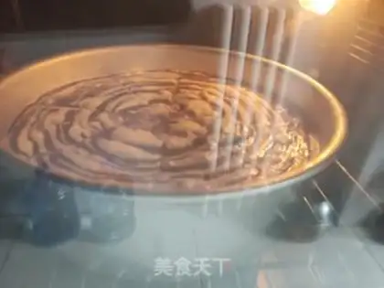 Make Ten inches of zebra cake step 27