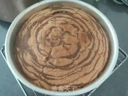 Make Ten inches of zebra cake step 28