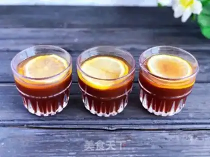 Make Hong Kong lemon tea step 8