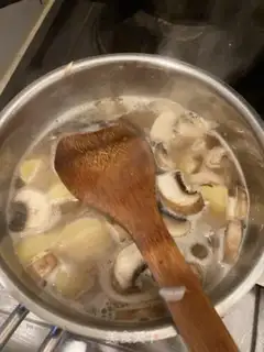 Make Butter salmon soup step 6