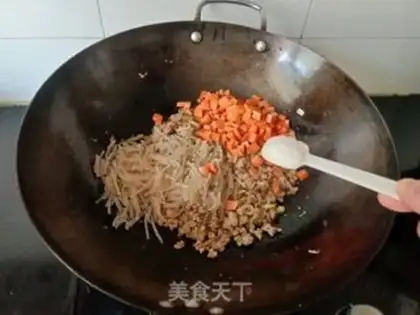 Make Bean horn pink buns step 10